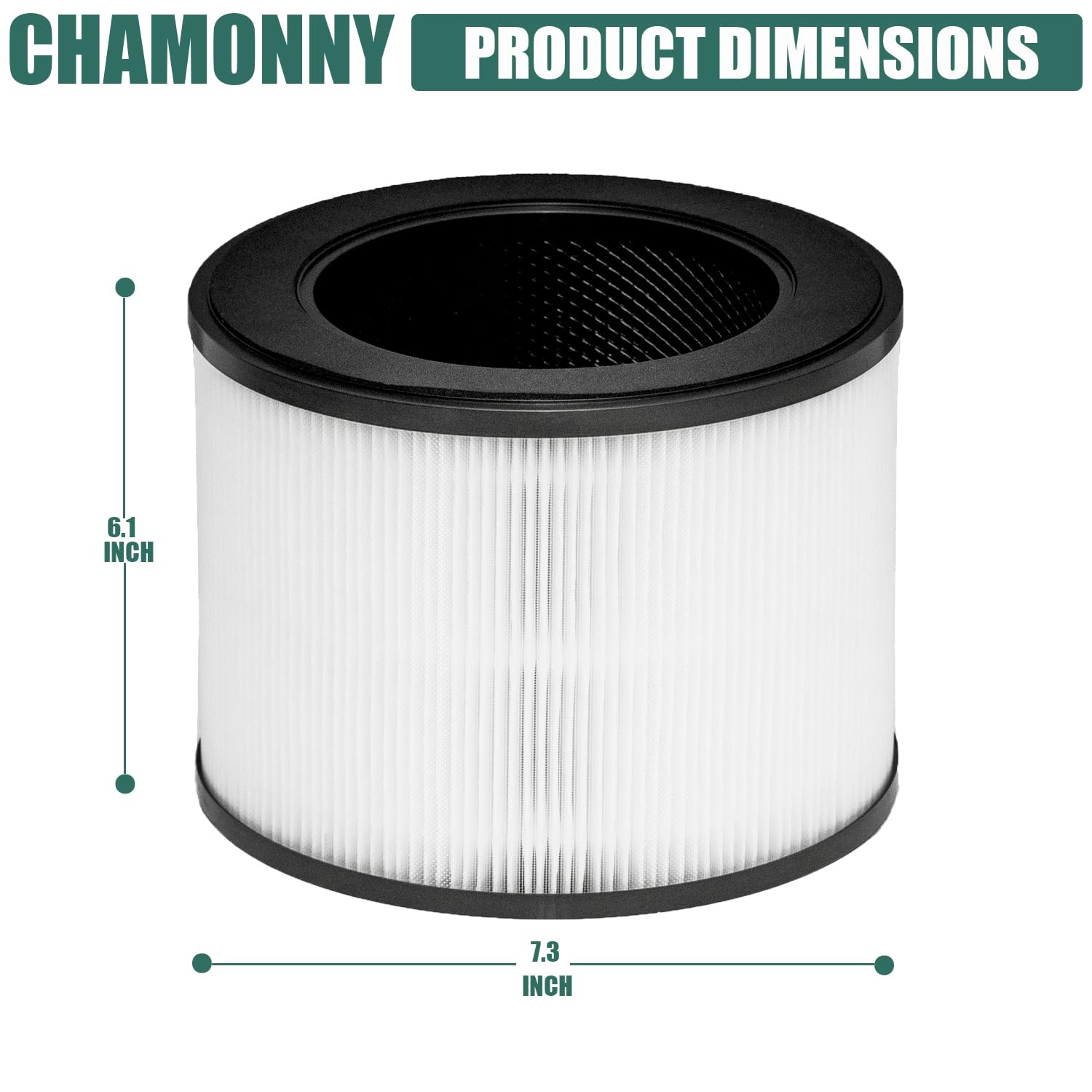 CHAMONNY MA-22 true HEPA layer close-up for particle capture.