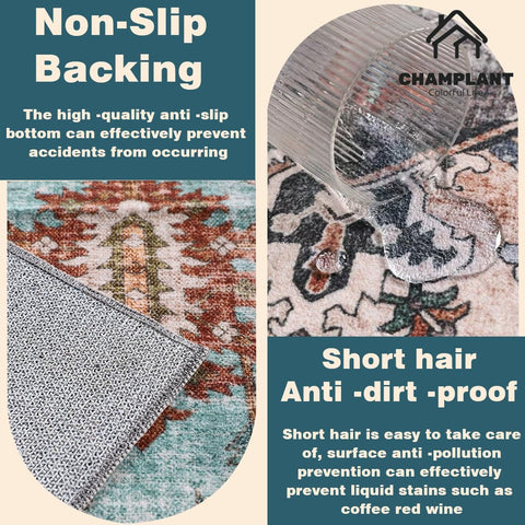 CHAMPLANT kid and pet-friendly low-pile rug for busy homes
