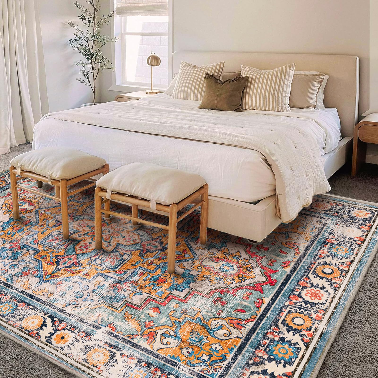 Champlant Faux Wool Feel rug delivers plush comfort for daily use.
