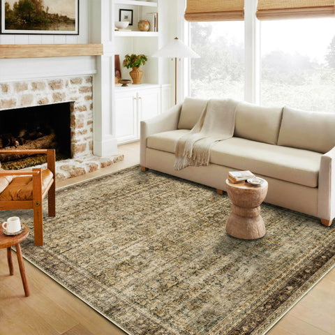 CHAMPLANT thin non-slip rug suitable for entryways and under furniture.