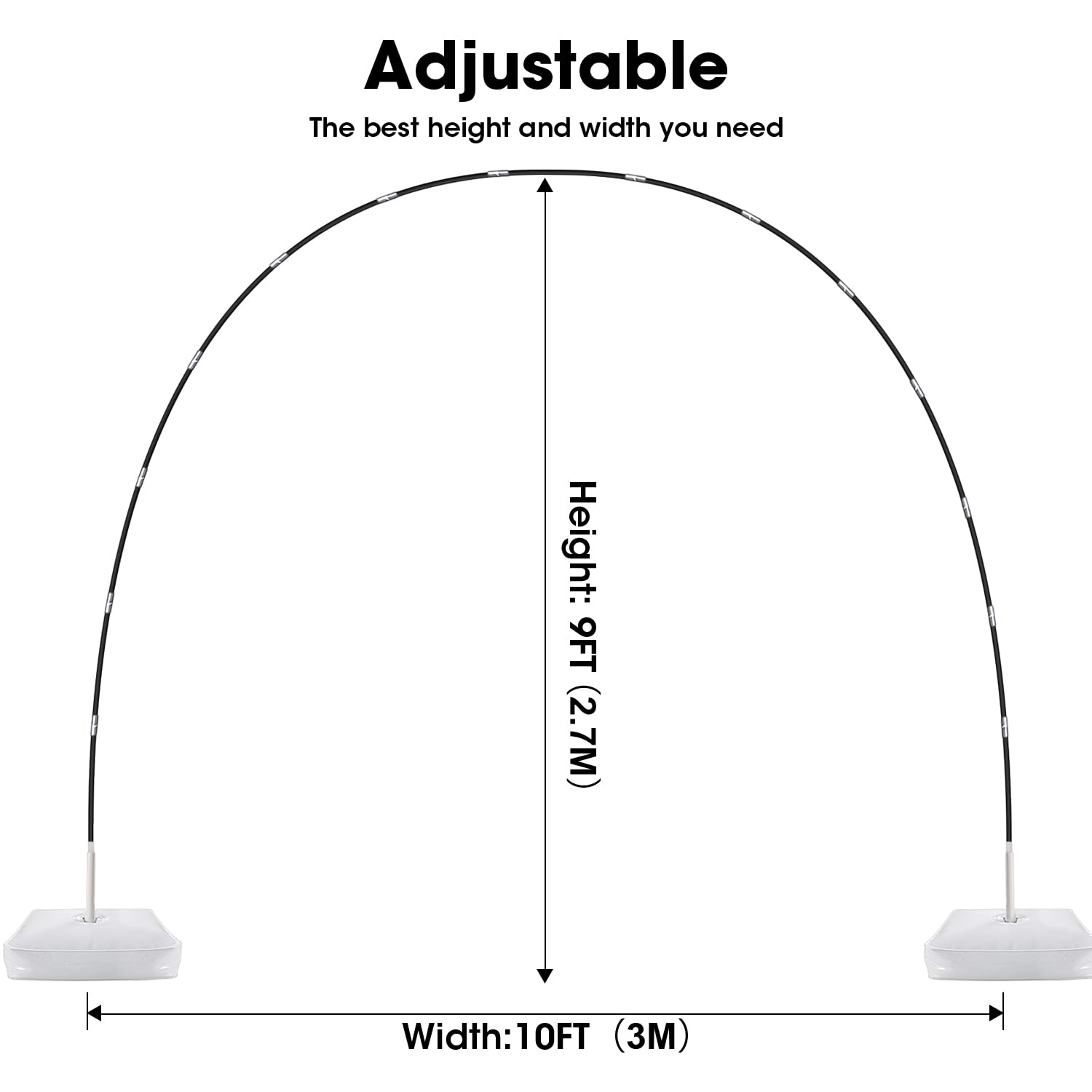 Chamvis balloon arch pump rose red enables quick, safe inflation of balloons.