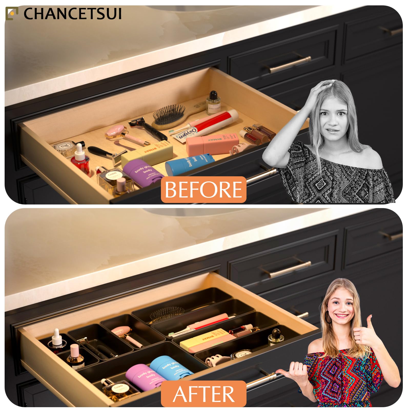 CHANCETSUI black-color-option completes five-color set for coordinated storage