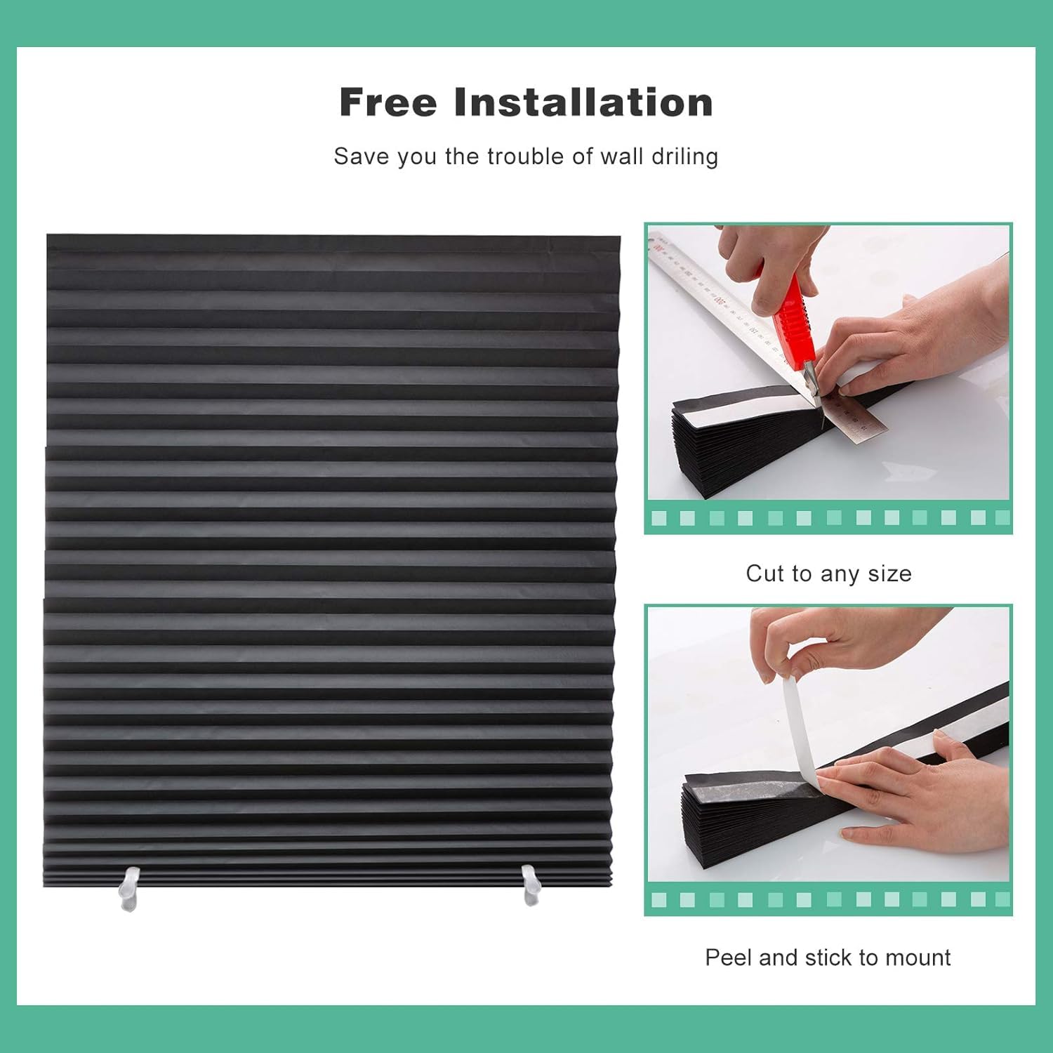 Changshade uses 3M adhesive for tool-free, damage-free installation.