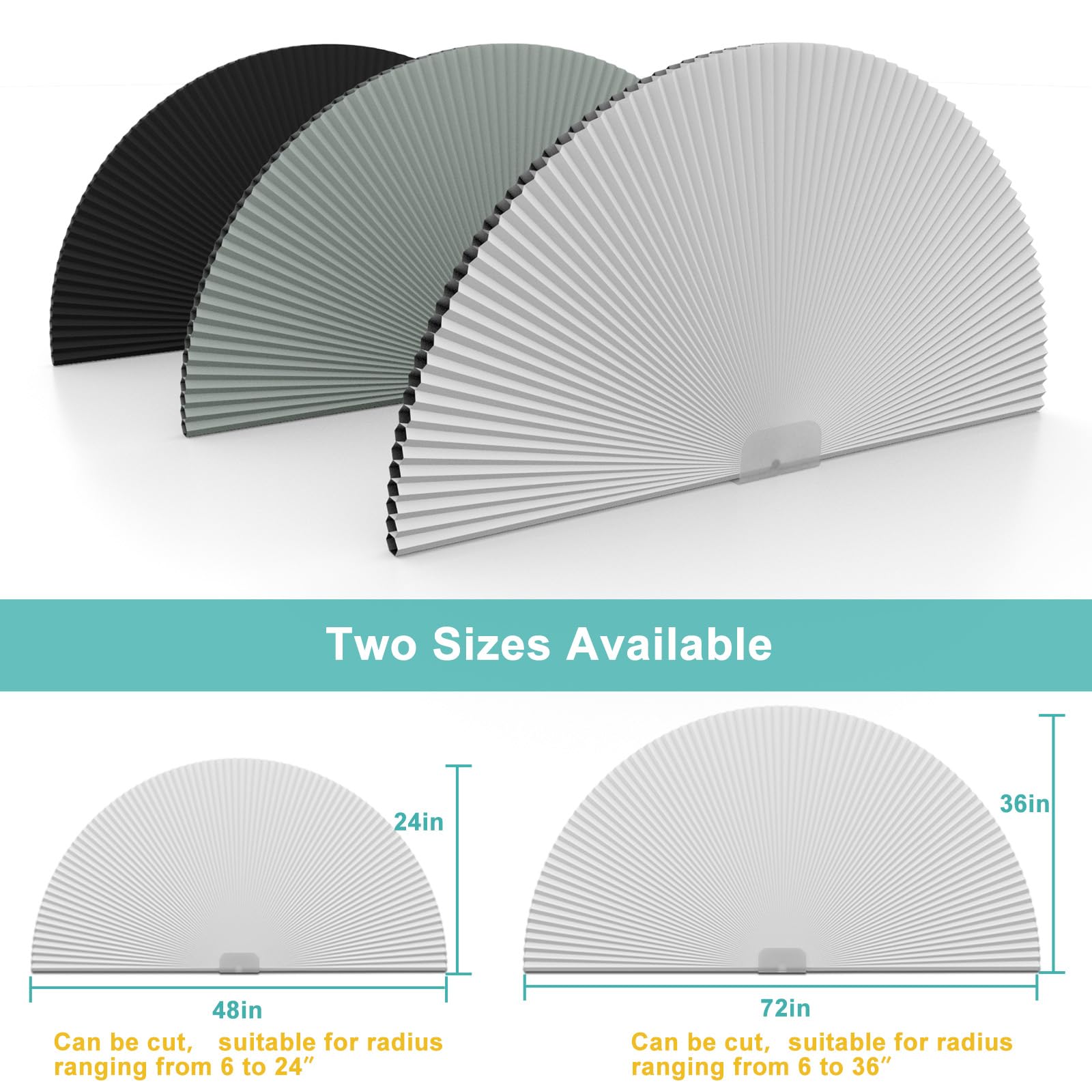 Changshade arch window shade with honeycomb insulation reduces heat transfer.