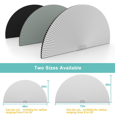 Changshade arch window shade with honeycomb insulation reduces heat transfer.