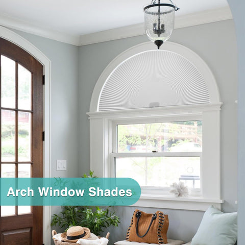 Changshade arch shade offers privacy while helping maintain room comfort.