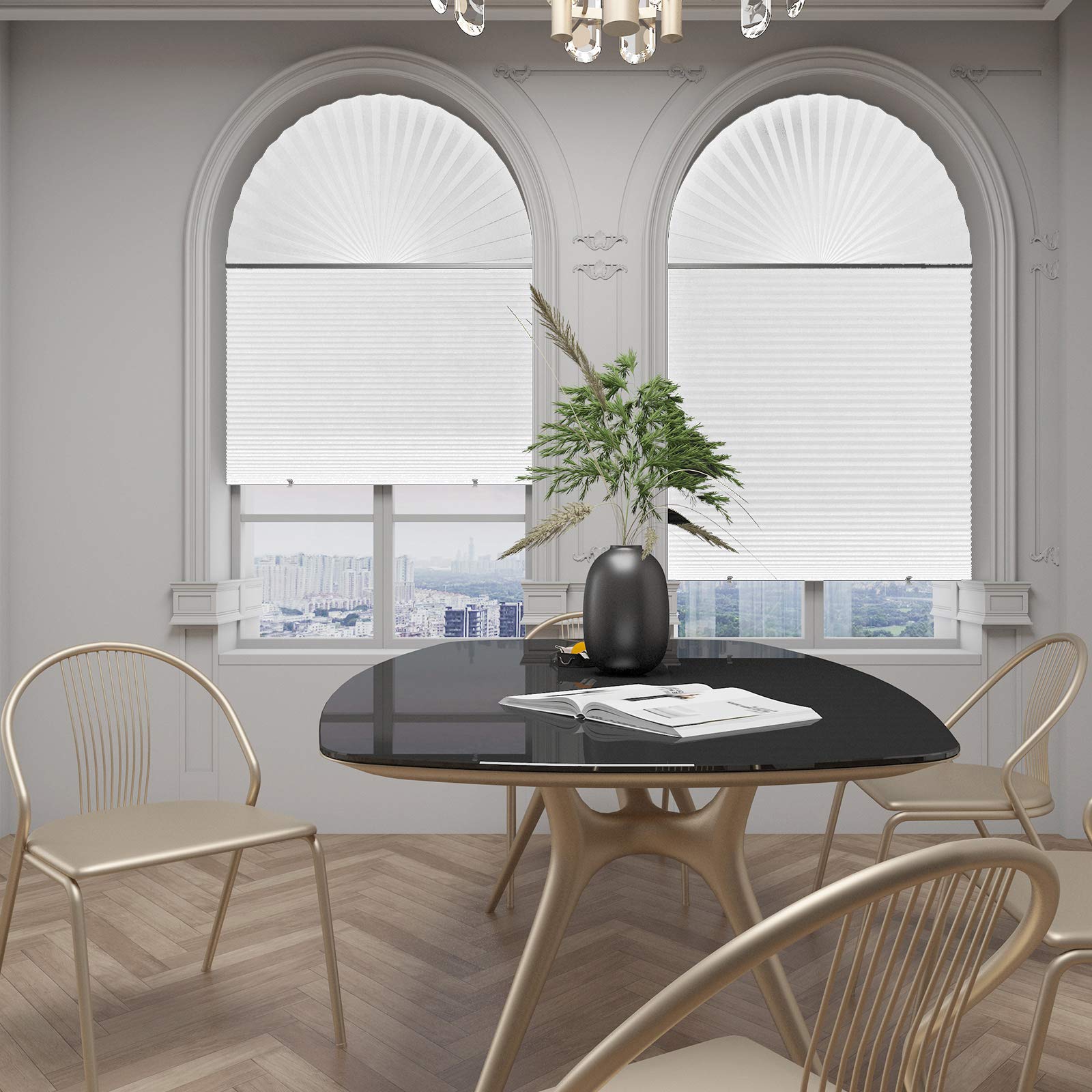 Changshade color options white, brown, and black for versatile light control.