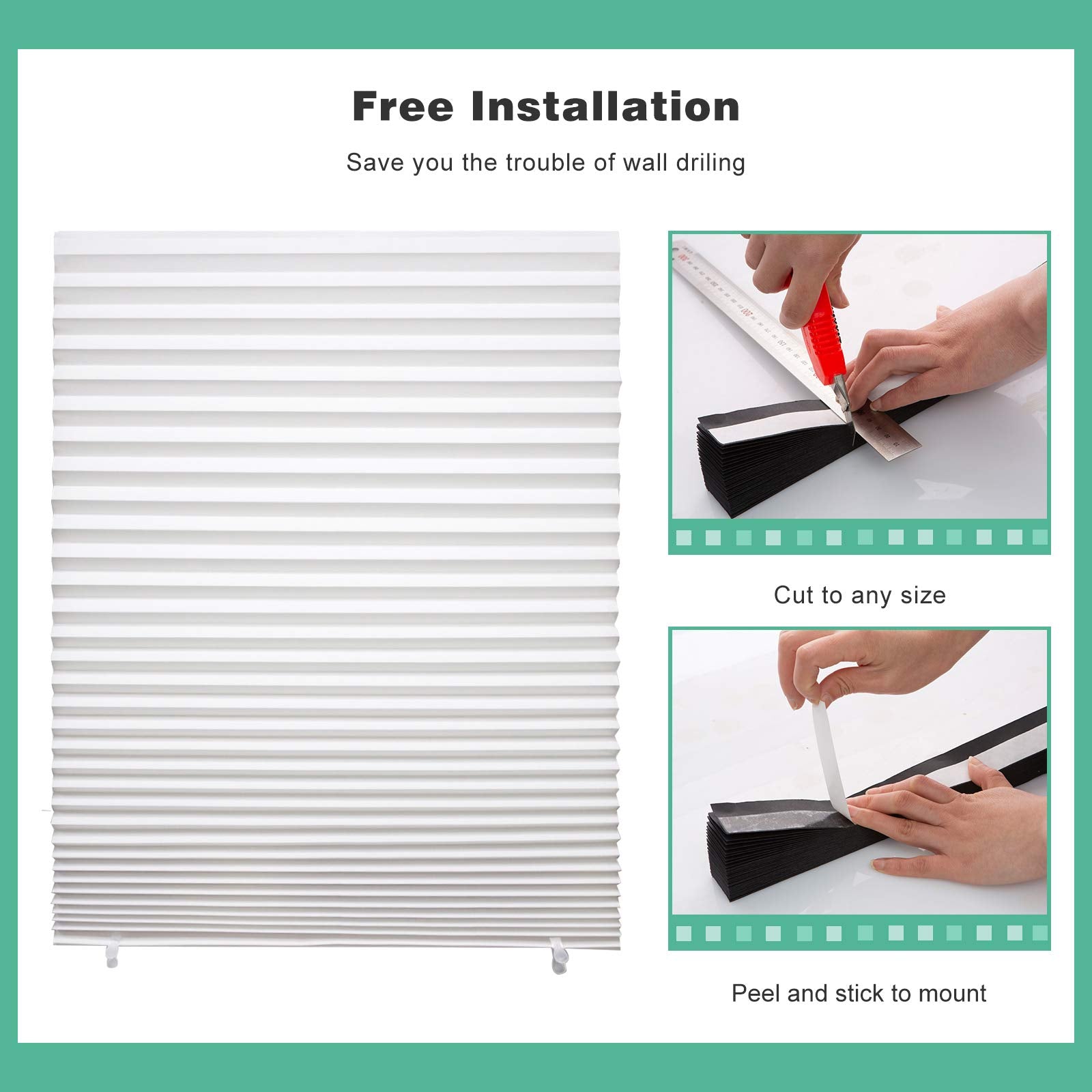 Changshade adaptable shapes fit rectangle, sector, semi-circle, or circle windows.
