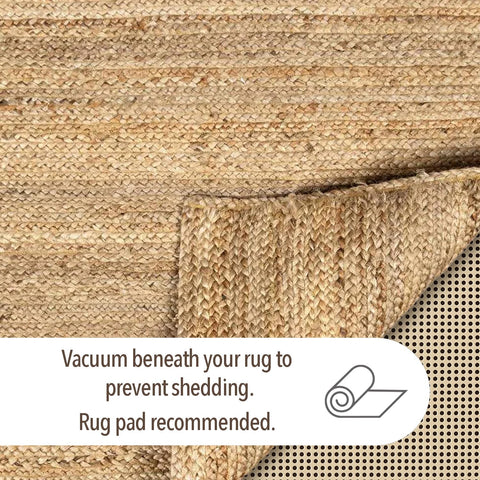Chardin home durable jute rug suitable for high-traffic foyer.