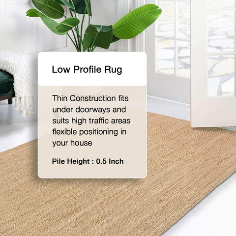 Chardin Home handwoven jute fibers reveal artisanal texture and sturdy construction