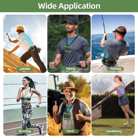 CHARMP waist fan durable silicone case protects against drops.