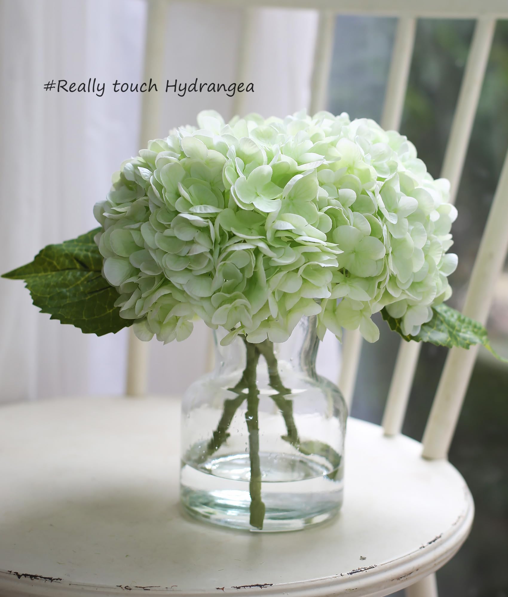 CHASMILE artificial hydrangea centerpiece enhances tables with lifelike color.