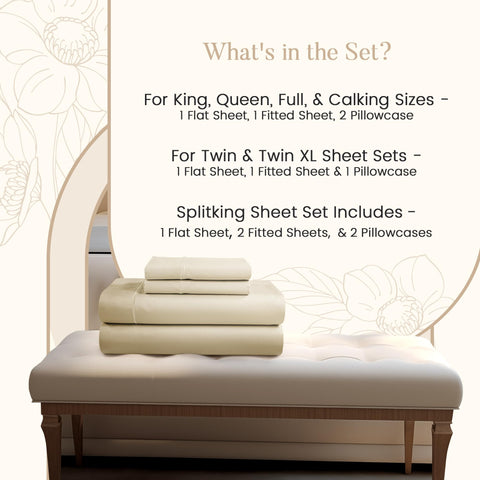 CHATEAU HOME COLLECTION 800TC queen fitted sheet demonstrates 15-inch deep pockets for secure fit.
