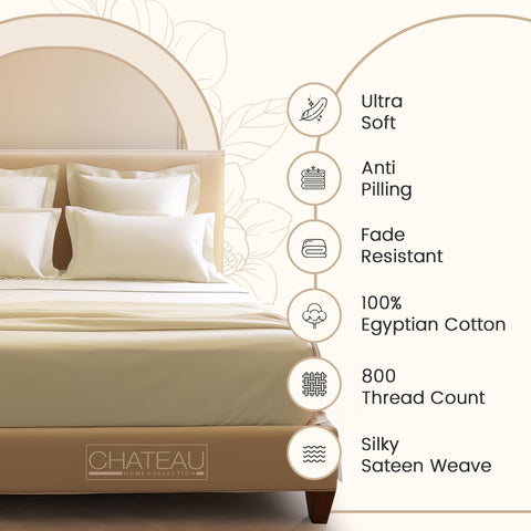 CHATEAU HOME COLLECTION smart head-foot tag aids quick bed-making.