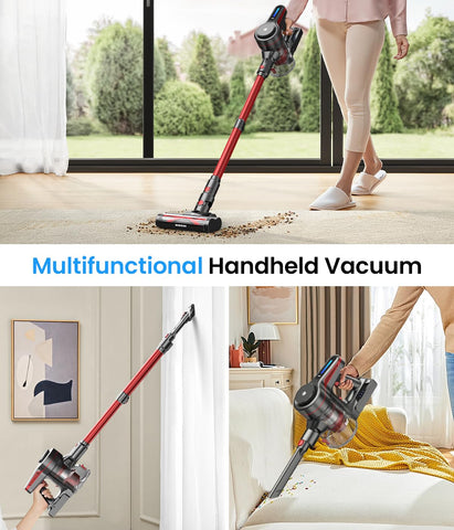 CHEBIO vacuum offers two suction modes for everyday cleaning efficiency.