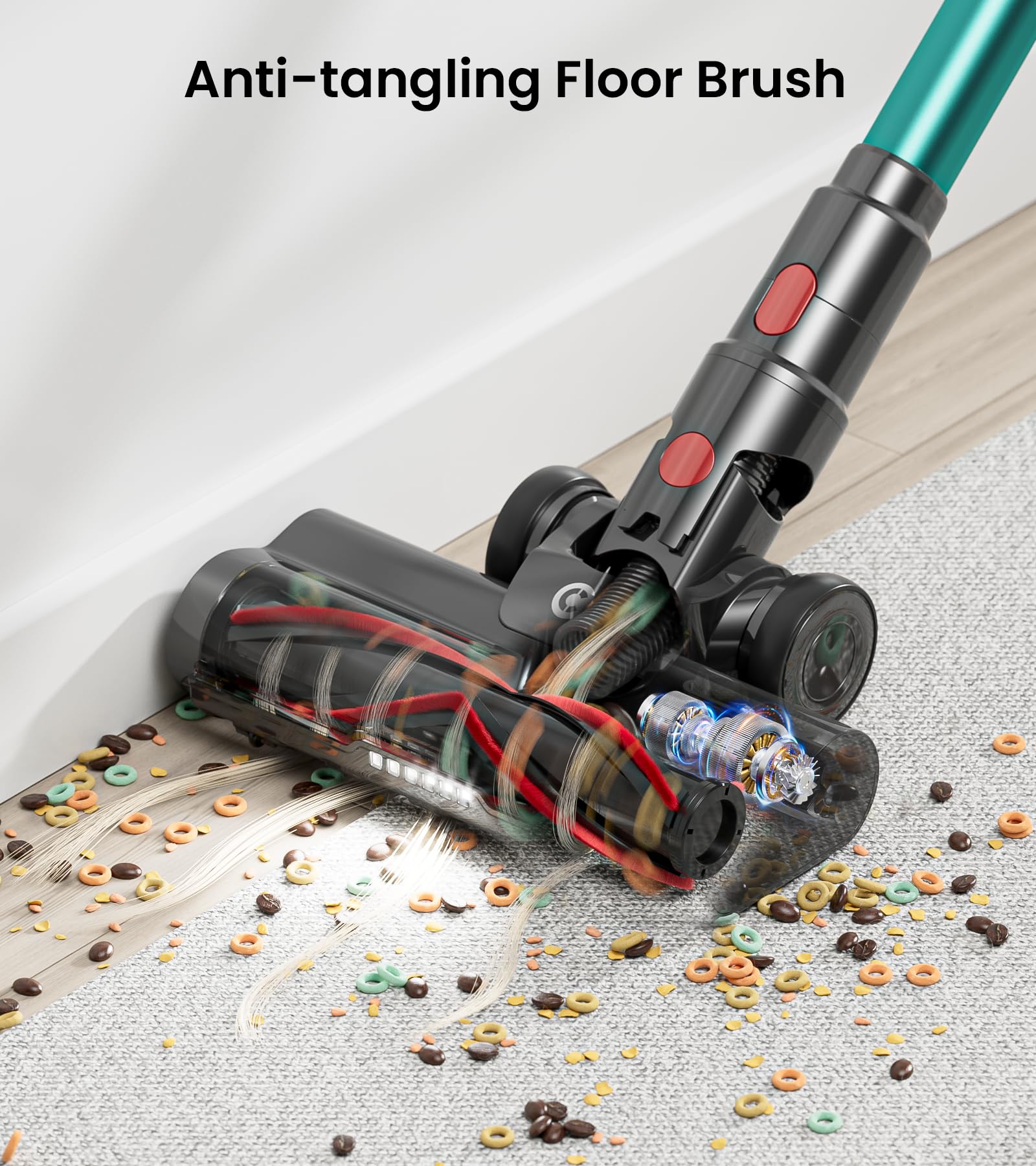 CHEBIO eight-stage filtration releases cleaner air while you clean.