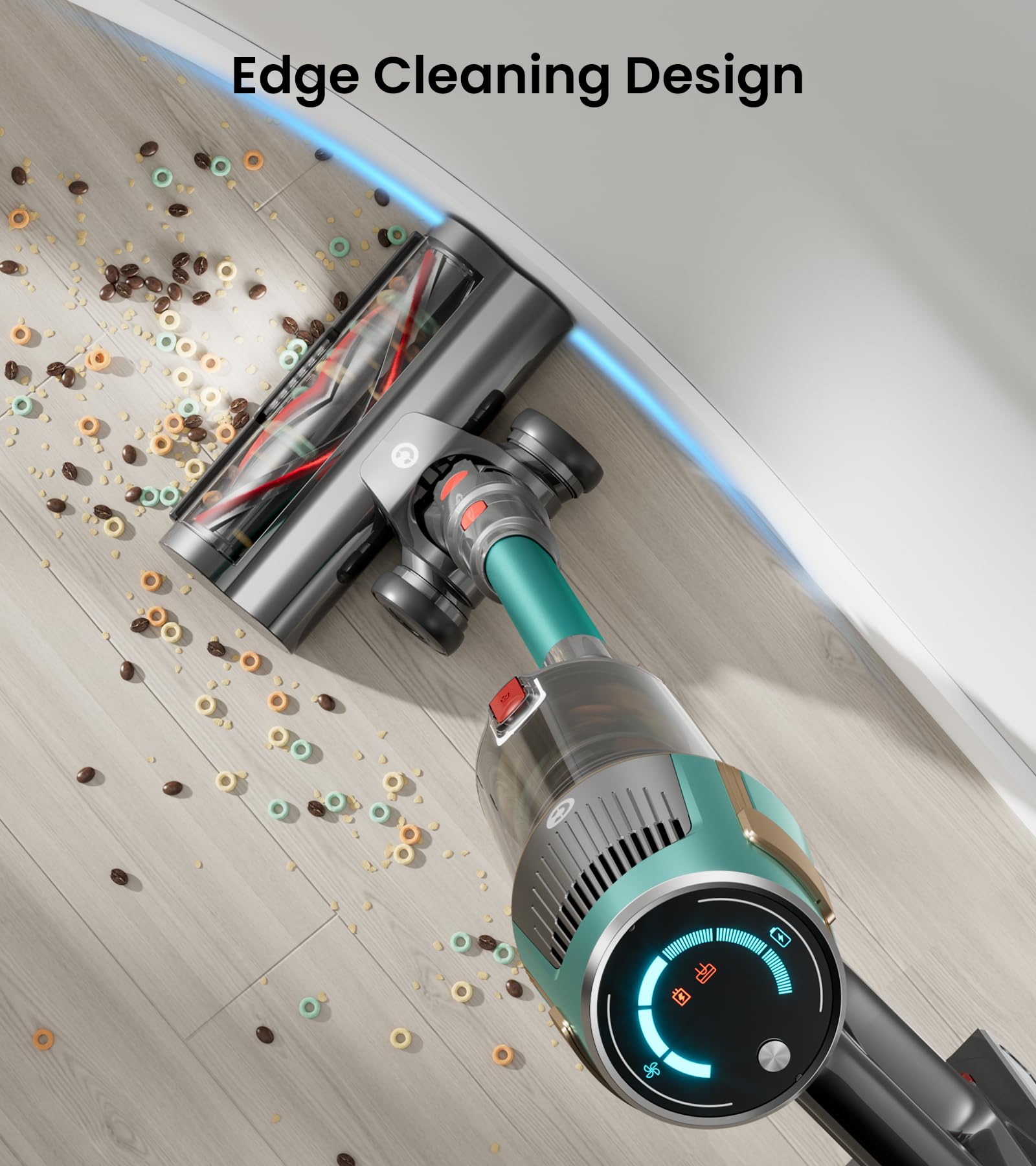 CHEBIO removable battery enables easy charging for longer cleaning sessions.