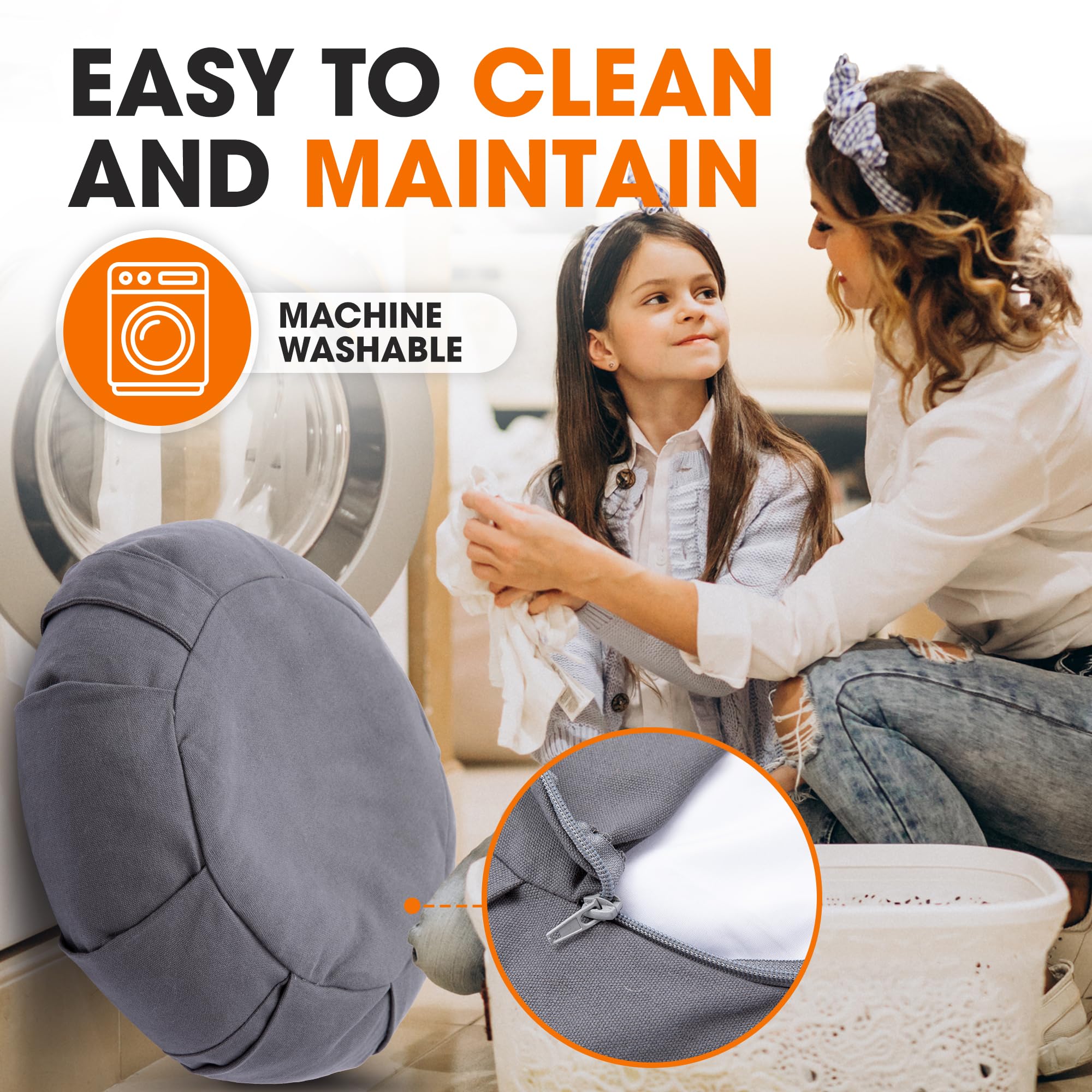 Cheer Collection meditation cushion ideal for mindfulness practice anywhere.
