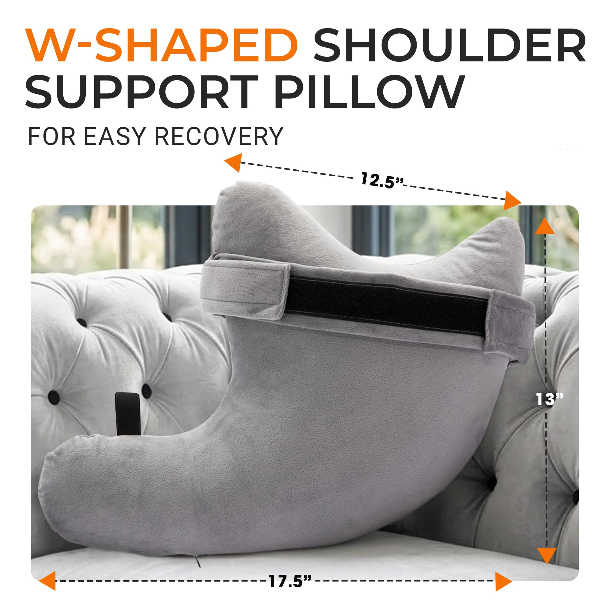 Cheer Collection rotator cuff pillow provides stable support for recovery while side sleeping.