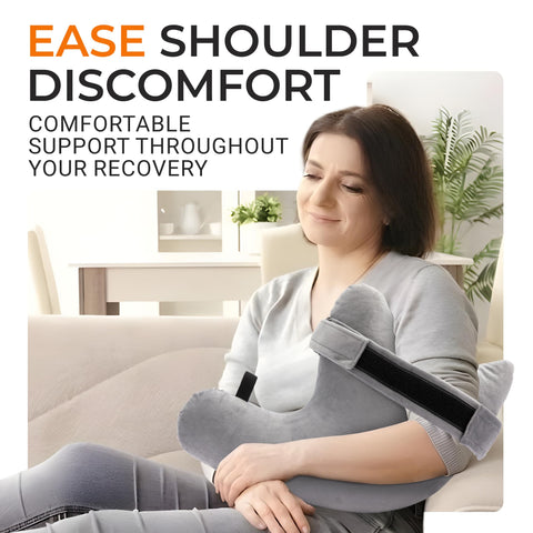 Cheer Collection rotator cuff pillow strap design helps secure placement during daily use.