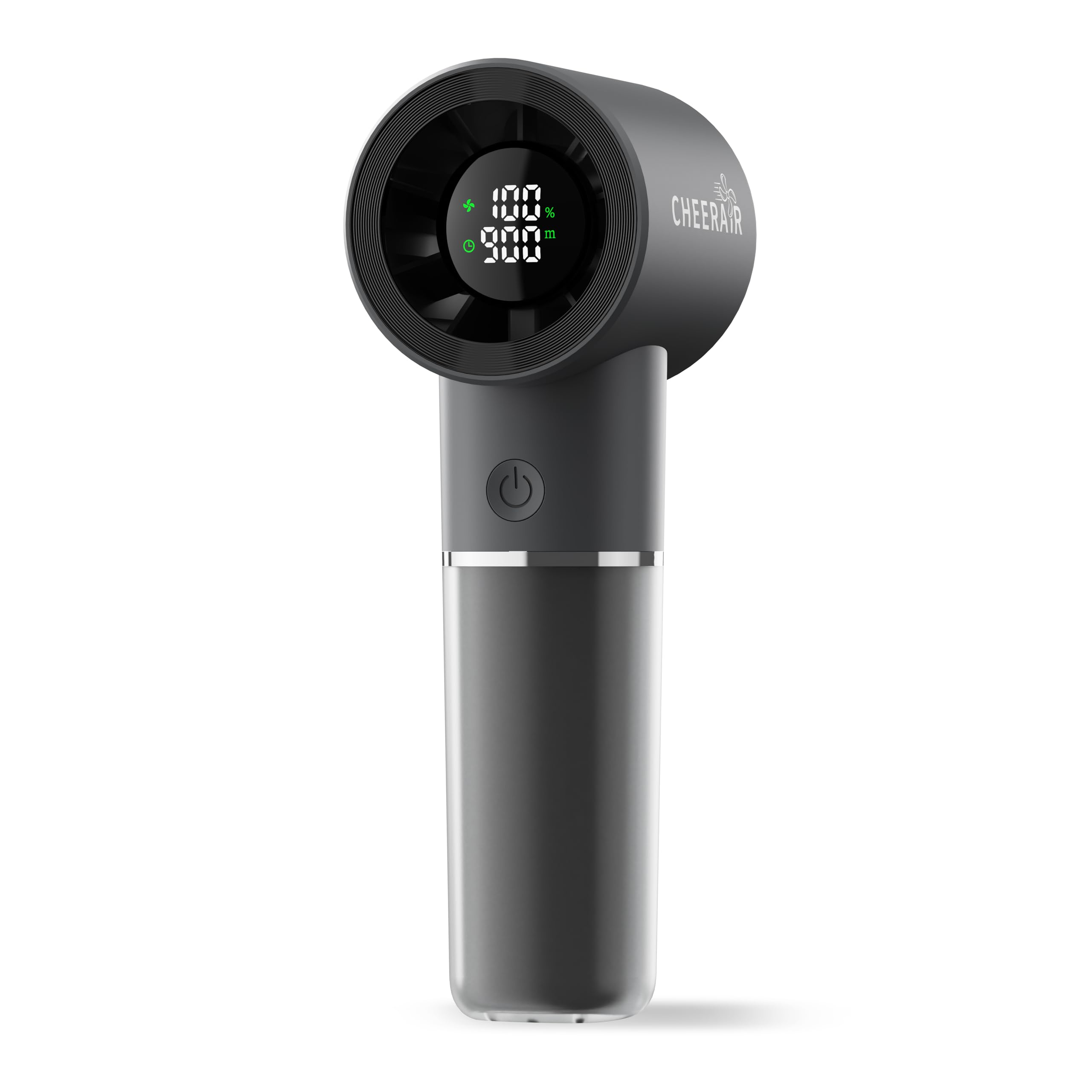 CHEERAIR handheld fan with a compact design for portable cooling on the go.