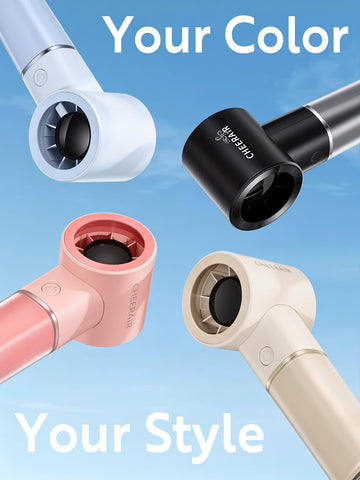 CHEERAIR Handheld Fan ideal for travel and daily use.