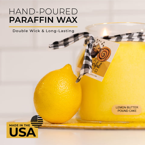 A Cheerful Giver gift idea candle for special occasions and warm celebrations