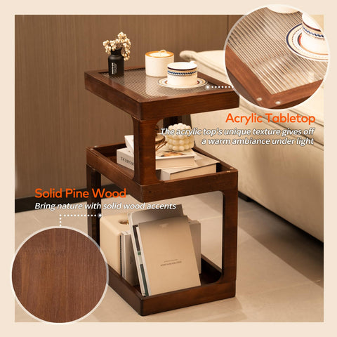 CheerNest compact 15.75x11.8x24 inch table fits tight spaces