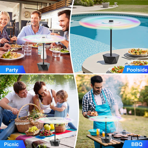 Chemotex bug-trap fan supports picnics and parties by reducing flies