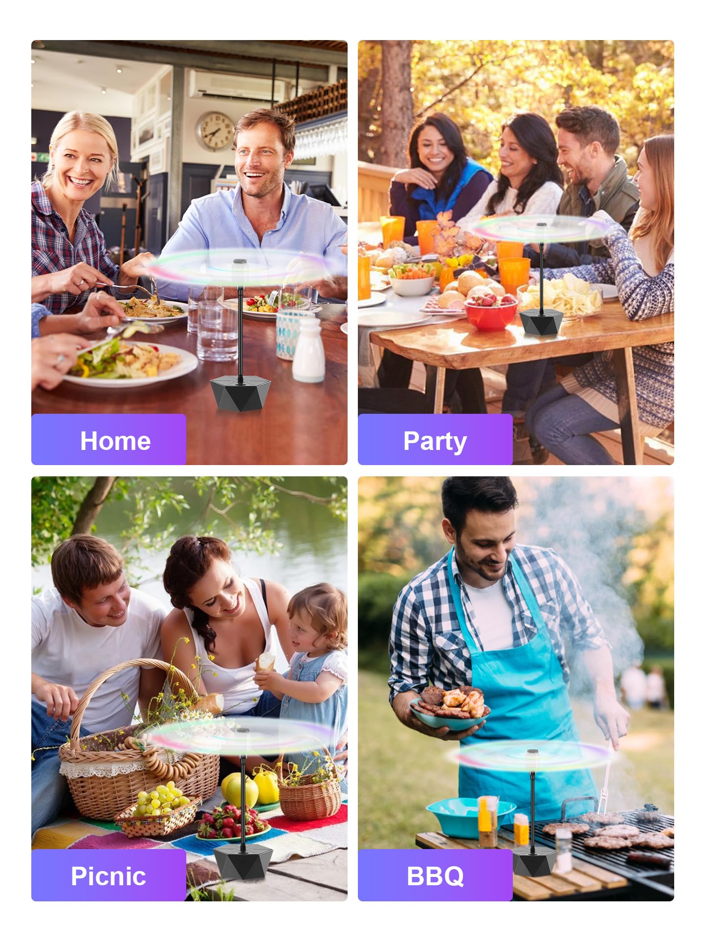 Chemotex Fly Fan portable for indoor and outdoor use.