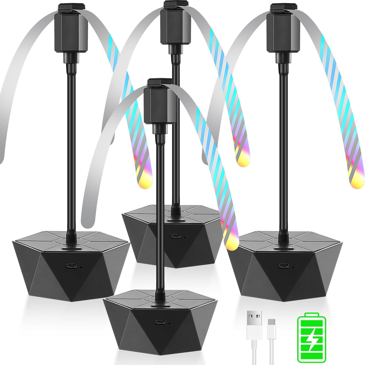 Chemotex table top fly fan 4-pack deter insects while protecting food