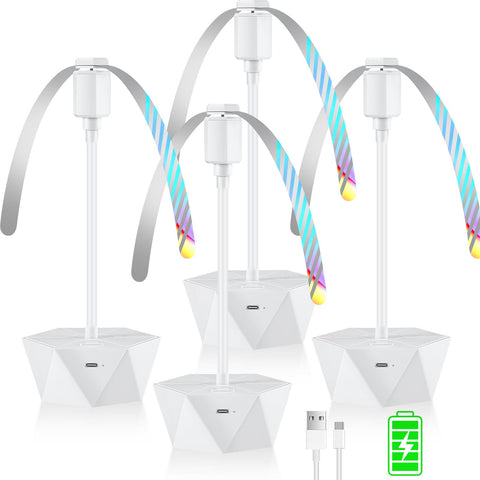 Chemotex table-top fly spinner 4-pack keeps food bug-free outdoors.