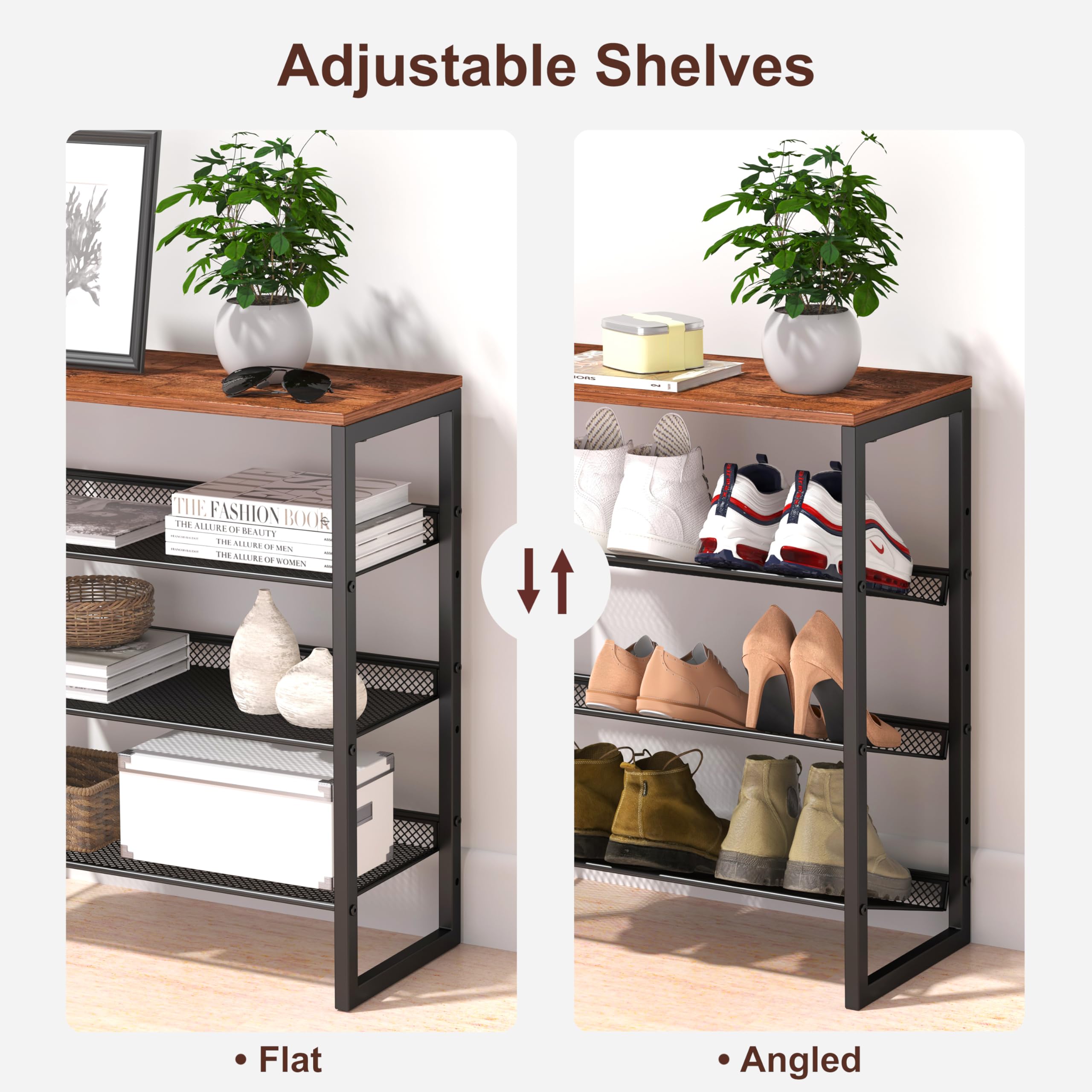 CHEMPFR Industrial Shoe Rack easy assembly with included hardware
