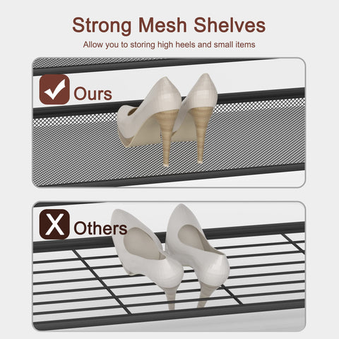 CHEMPFR Industrial Shoe Rack ideal for entryways and small rooms