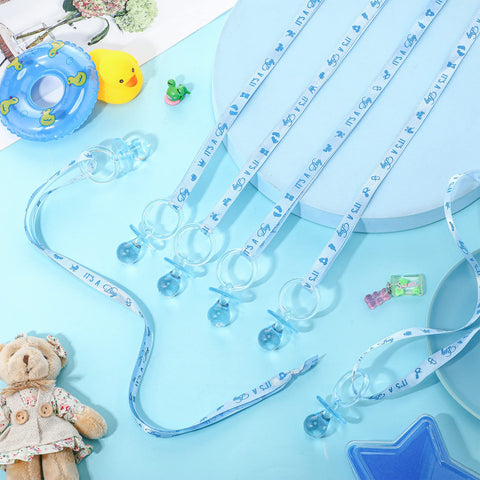 CHENGU pink pacifier necklace ribbon with 36-inch length for wear.