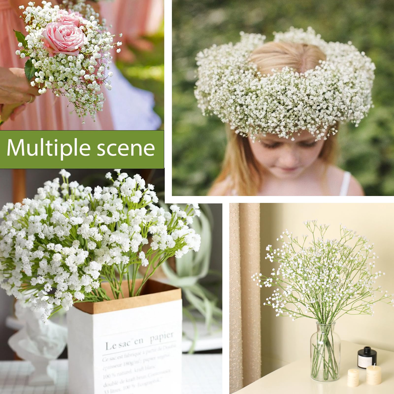 Cherica Baby Breath vase display setup showcasing versatile decor options