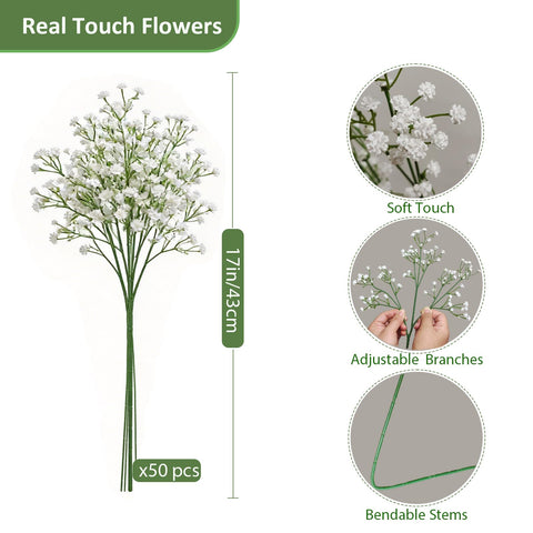 Cherica Baby Breath wedding centerpiece ready for sophisticated table decor