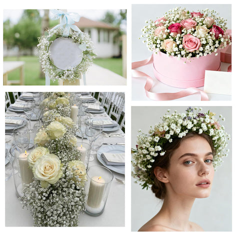 Cherica Baby's Breath lifelike petals bring delicate texture to interiors