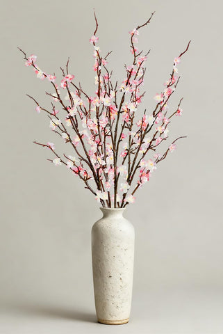 Cherica pink cherry blossom branch as a table centerpiece for events