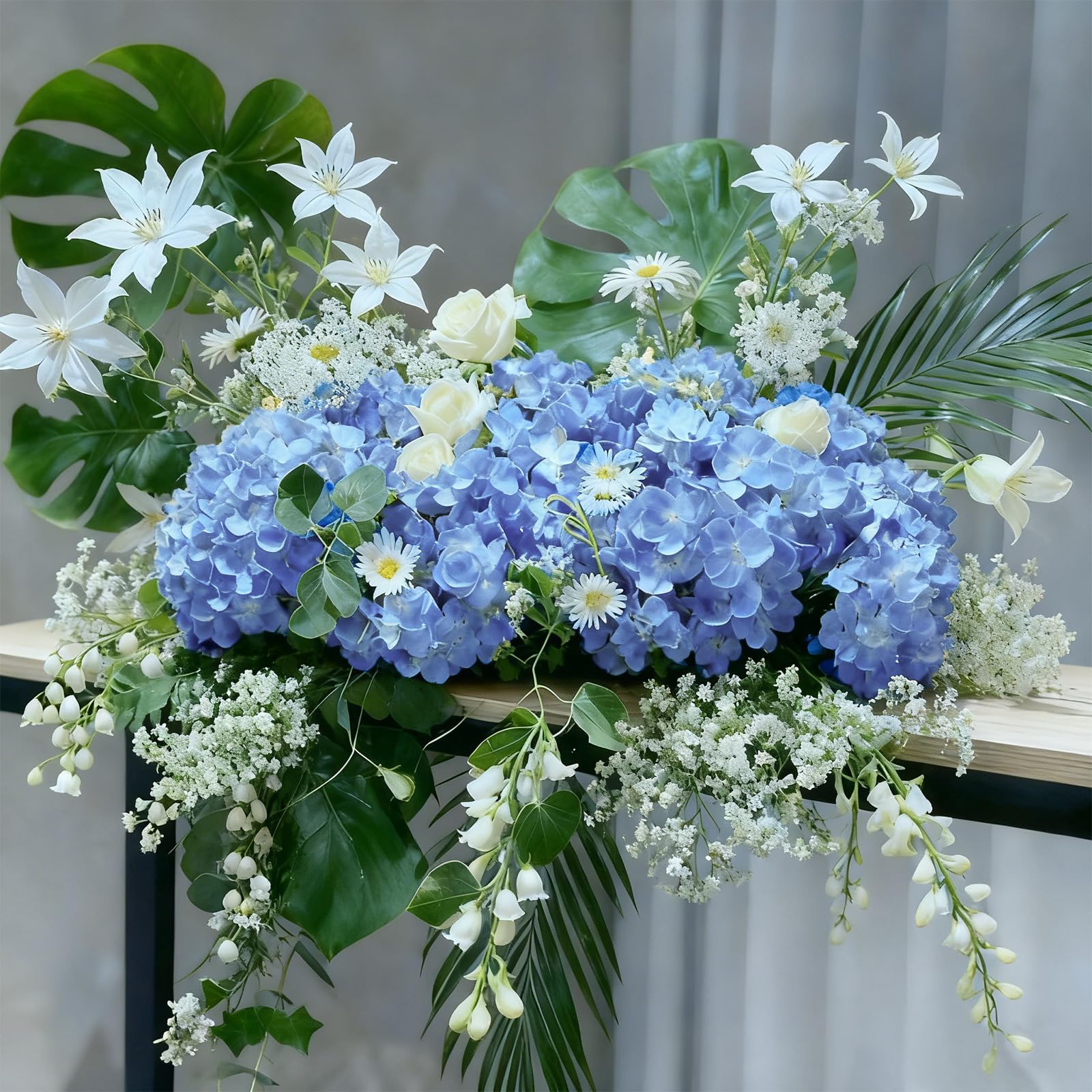 Durable Cherica hydrangea stems with iron wire for flexible bending