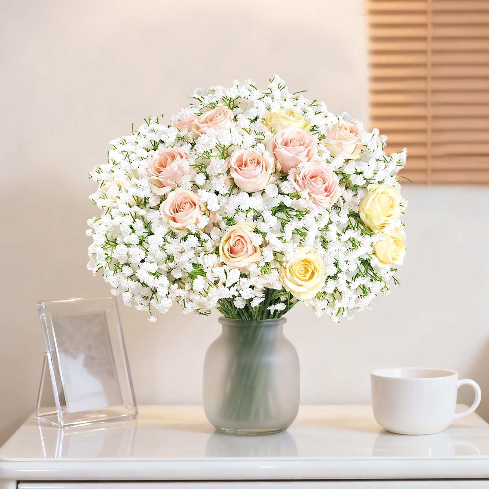 Cherica dust-free real touch baby's breath flowers stay vibrant