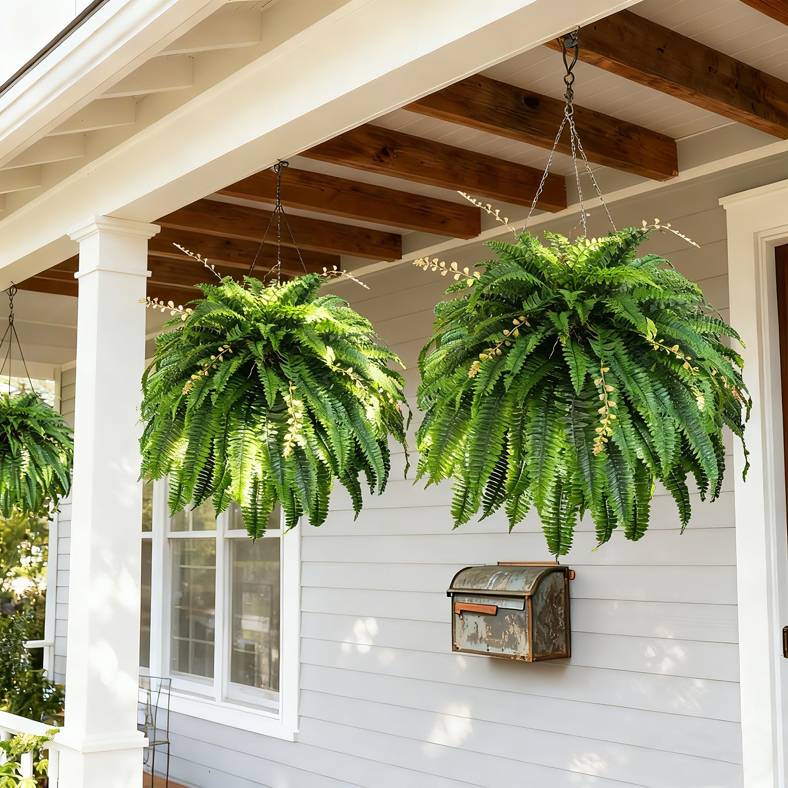 Cherica green setup for porch or patio brings year-round color.