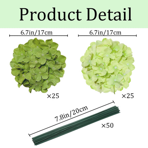 Cherica hydrangea artificial flowers for versatile indoor or outdoor arrangements.