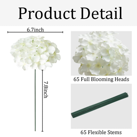 Cherica hydrangea heads, stems and adhesive for DIY projects.