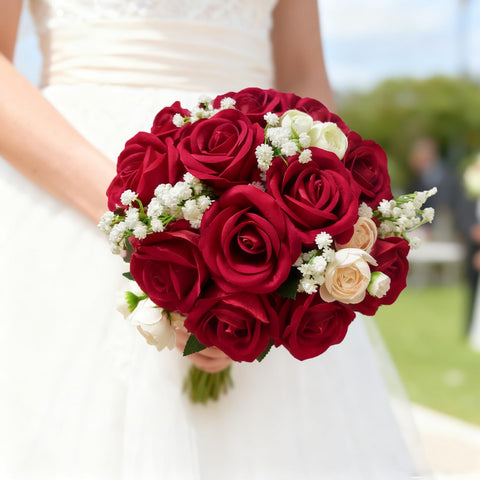 Cherica long-lasting artificial roses maintain beauty without replacement.