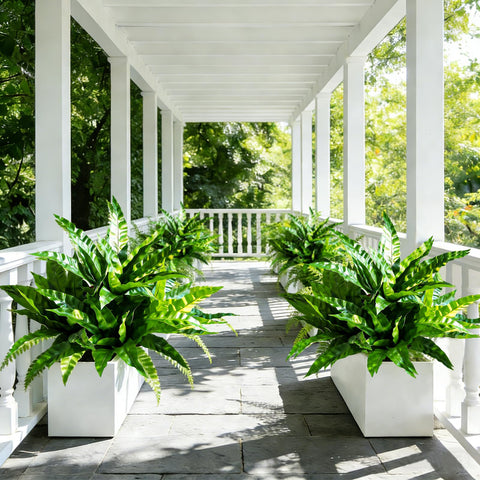 Cherica UV-resistant outdoor fake plants stay vibrant with fade-lock protection.