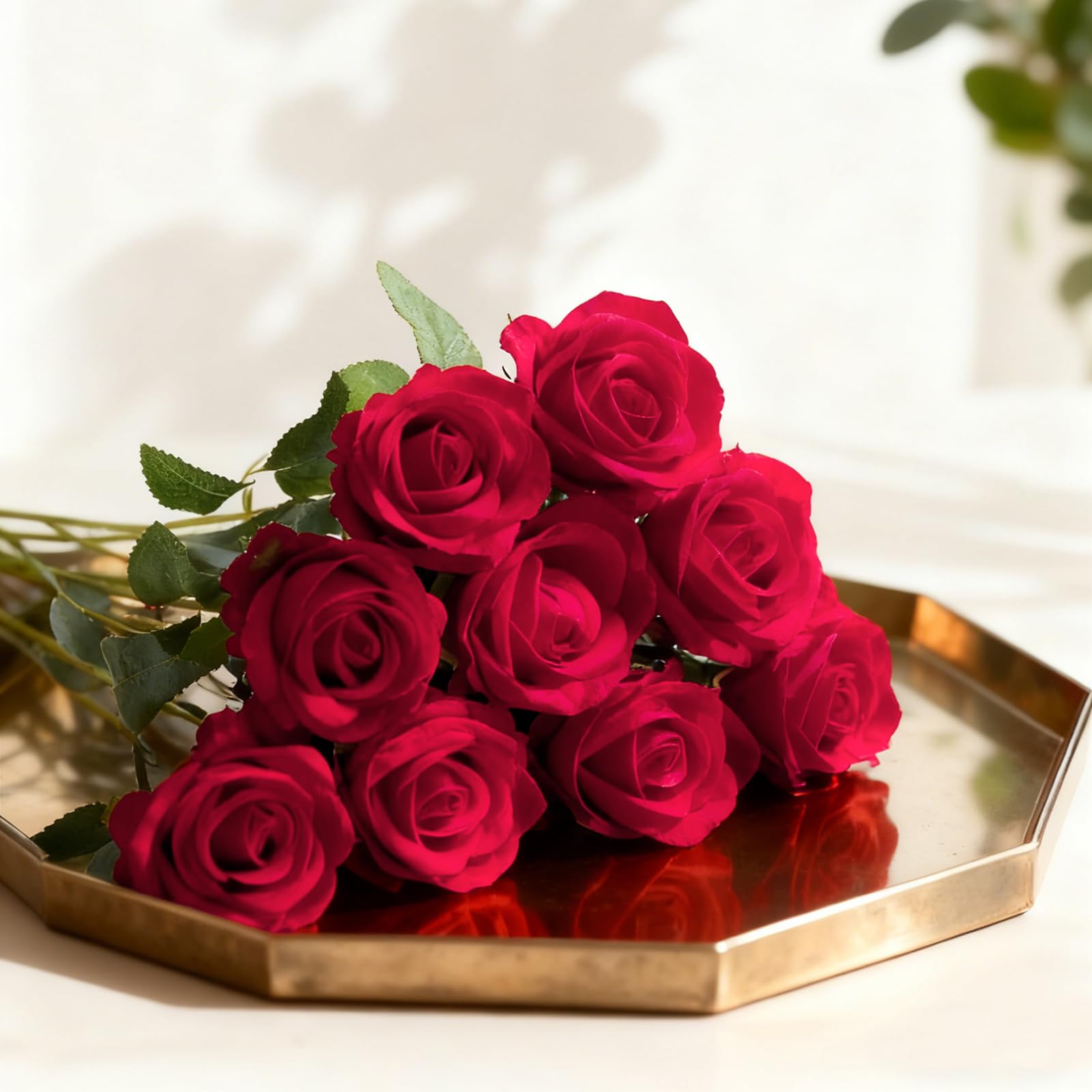 Cherica red rose heads detached for flexible arrangement and creative designs.
