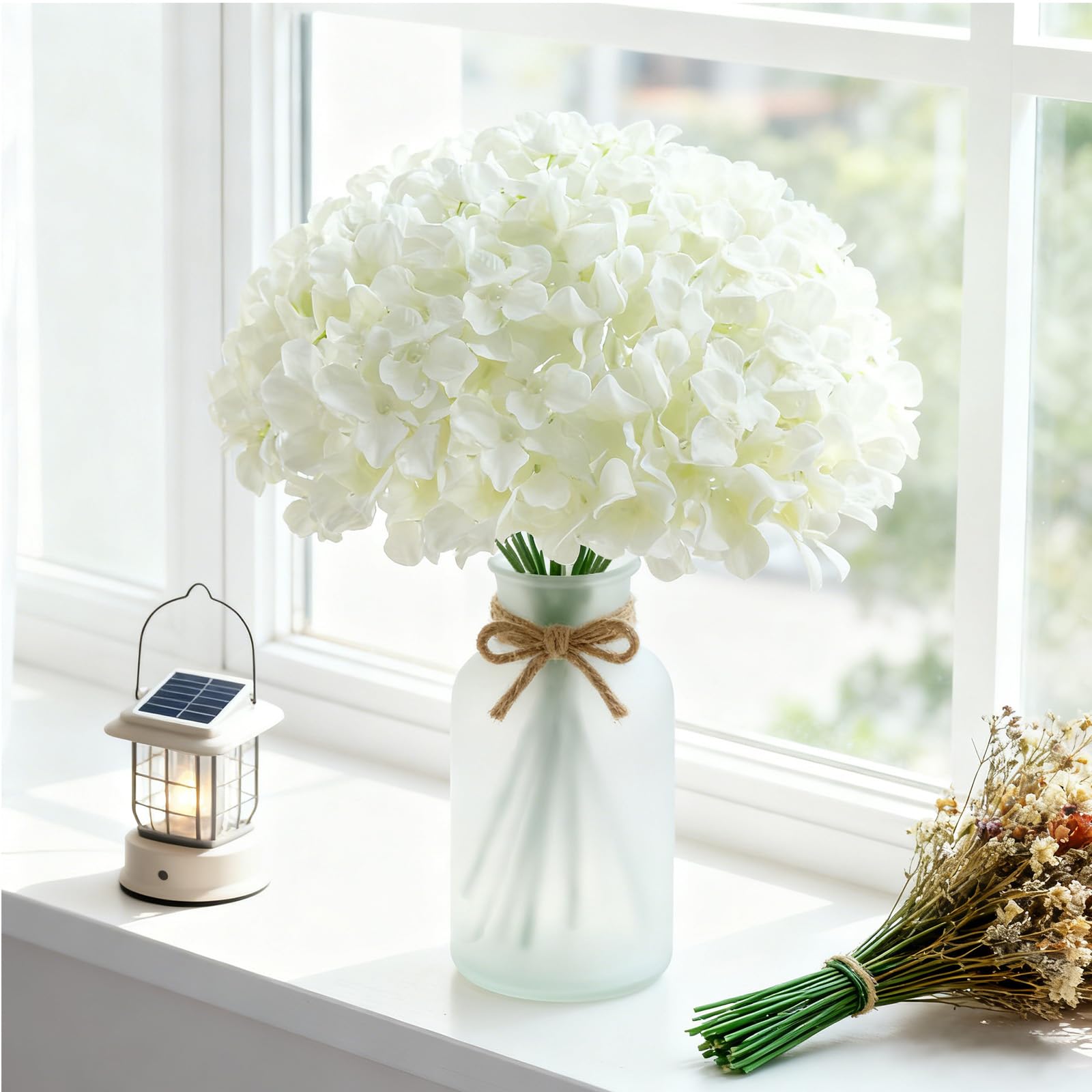 Cherica silk hydrangea flowers with realistic petals for home decor.