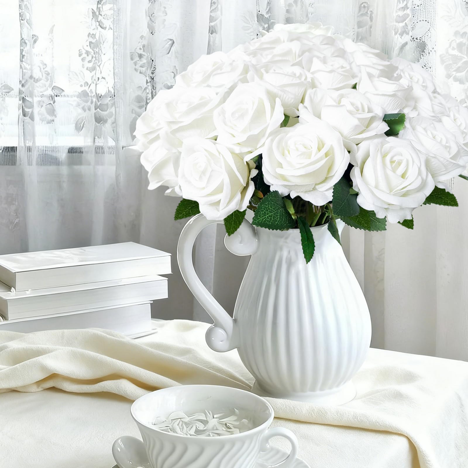 Cherica soft-touch velvet petals add lifelike texture.