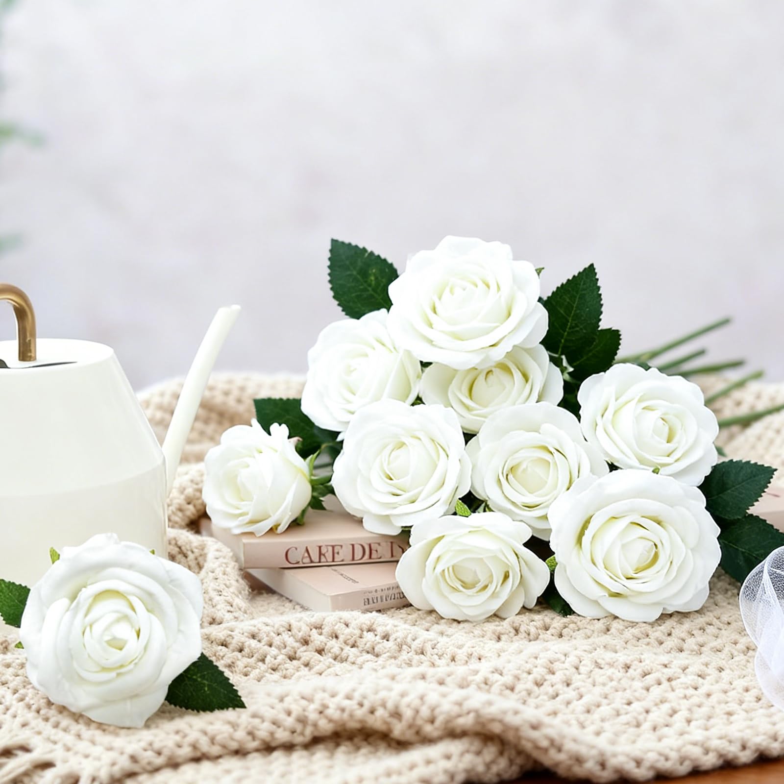 Cherica wall art and wreath projects with detachable blooms.